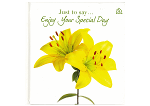 Just to say Enjoy Your Special Day